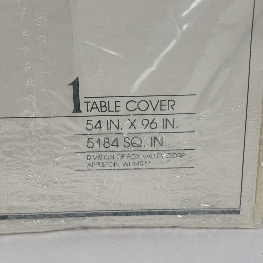 VTG NOS Artfaire Christmas Goose Table Cover And Napkins Granny Core Holly